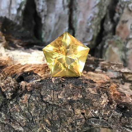 citrine, faceted colored gemstone
